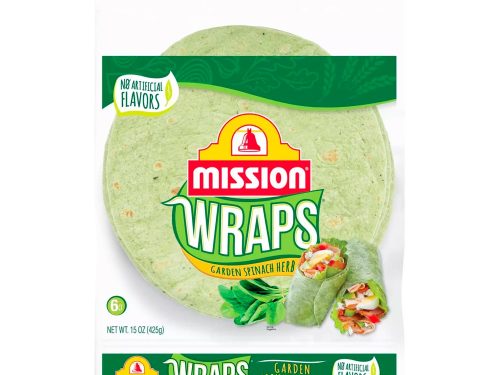 Large Garden Spinach & Herb Wrap Tortillas - 15oz_6ct
