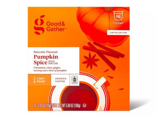Naturally Flavored Pumpkin Spice Light Roast Coffee - 16ct Single Serve Pods - Good & Gather