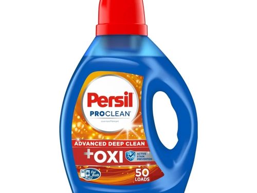 Persil ProClean Liquid Laundry Detergent, High Efficiency (HE), Plus OXI Power, 100 Ounce, 50 Total Loads