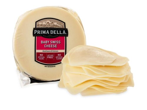Prima Della Baby Swiss Cheese Wheel, Deli Sliced