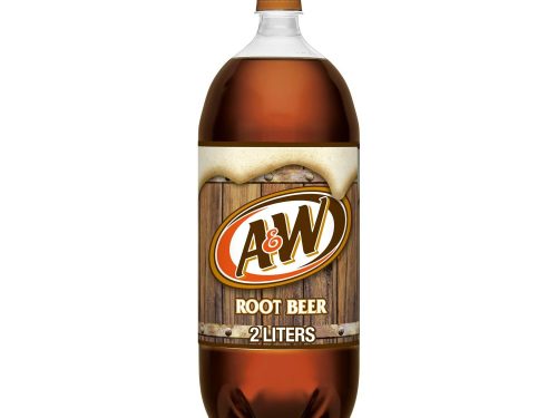A&W Caffeine-Free, Low Sodium Root Beer Soda Pop, 2 Liter Bottles