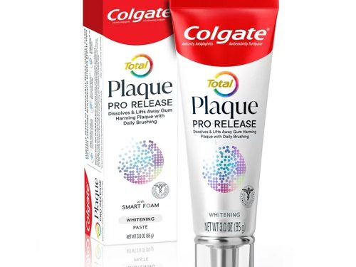 Colgate Total Plaque Pro Release Whitening Toothpaste, 3 Oz Tube