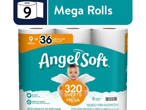 Angel Soft Toilet Paper, 9 Mega Rolls