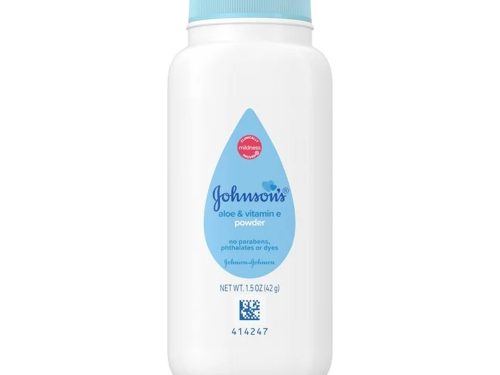 Johnson's Naturally Derived Cornstarch Baby Powder with Aloe & Vitamin E, 1.5 oz